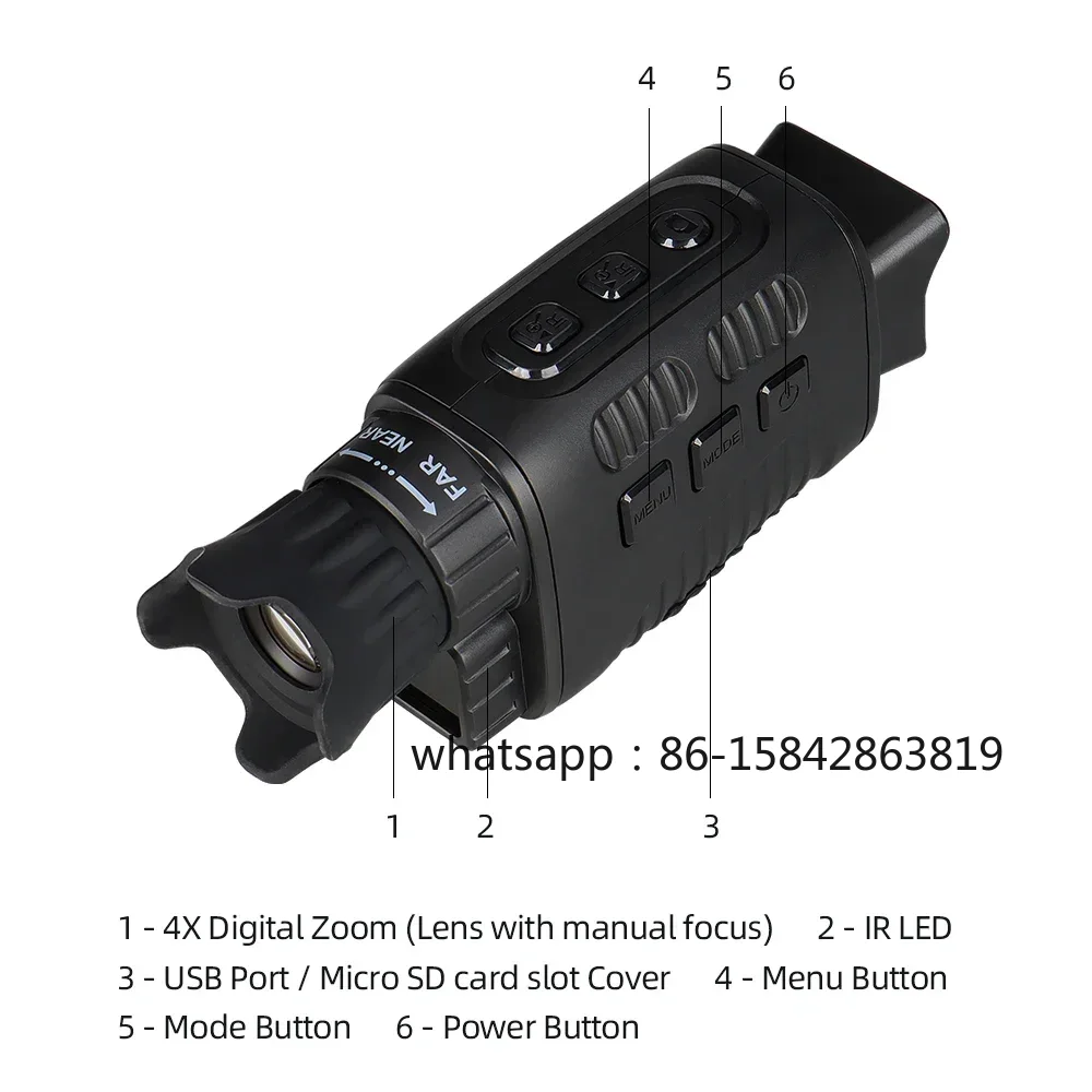 منظار للرؤية الليلية بالأشعة ت - مراجعة Night Vision Monocular 1080P وسعره